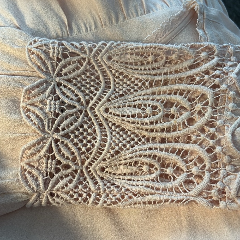 Joie Lace Trim Peplum Blouse/Emelda - Picture 7 of 7